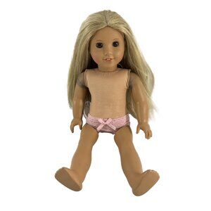 American Girl Doll 2013 Blond Hair Brown Eyes Teeth FLAWS 18"